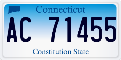 CT license plate AC71455