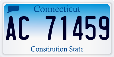 CT license plate AC71459