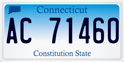 CT license plate AC71460