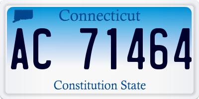 CT license plate AC71464