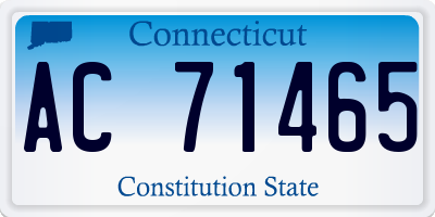 CT license plate AC71465