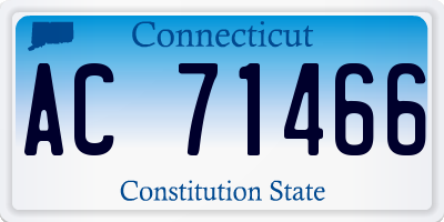 CT license plate AC71466