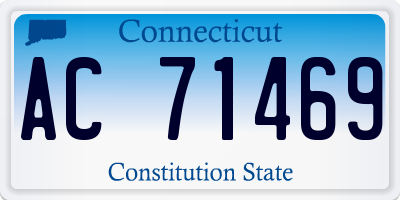 CT license plate AC71469