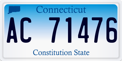 CT license plate AC71476