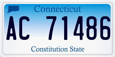 CT license plate AC71486