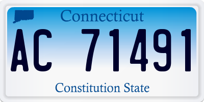 CT license plate AC71491