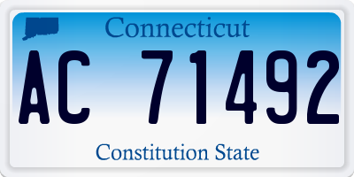 CT license plate AC71492