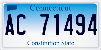 CT license plate AC71494