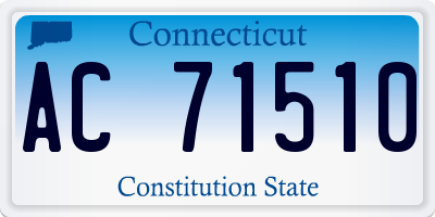 CT license plate AC71510