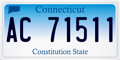 CT license plate AC71511