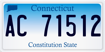 CT license plate AC71512