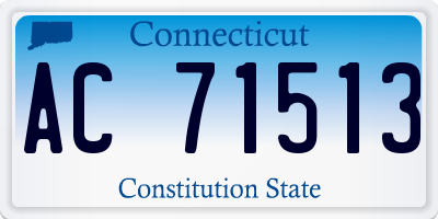 CT license plate AC71513
