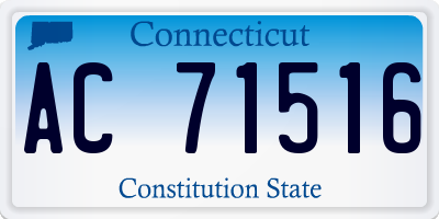 CT license plate AC71516