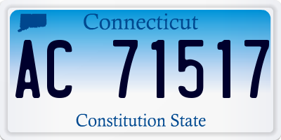 CT license plate AC71517