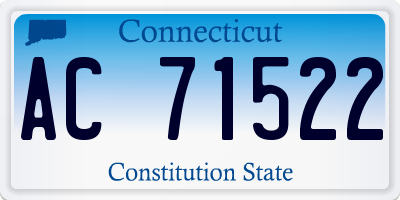 CT license plate AC71522