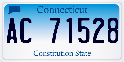 CT license plate AC71528