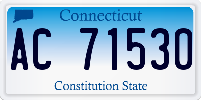 CT license plate AC71530