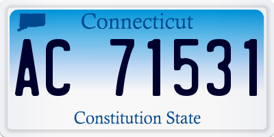 CT license plate AC71531