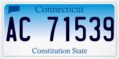 CT license plate AC71539