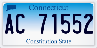 CT license plate AC71552