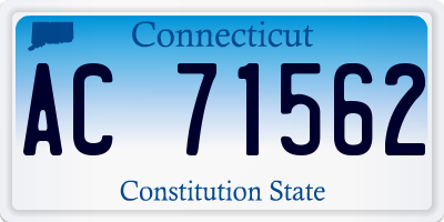 CT license plate AC71562