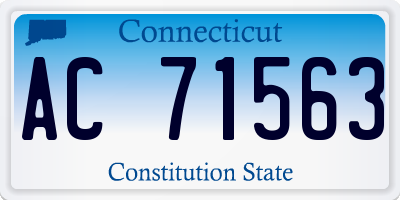 CT license plate AC71563