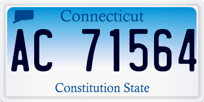 CT license plate AC71564