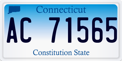 CT license plate AC71565
