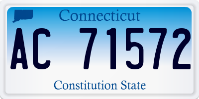 CT license plate AC71572