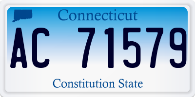 CT license plate AC71579