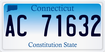 CT license plate AC71632