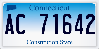 CT license plate AC71642