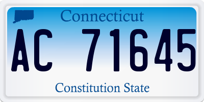 CT license plate AC71645