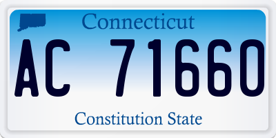 CT license plate AC71660