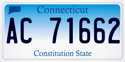 CT license plate AC71662