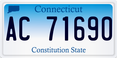 CT license plate AC71690