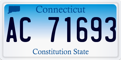 CT license plate AC71693