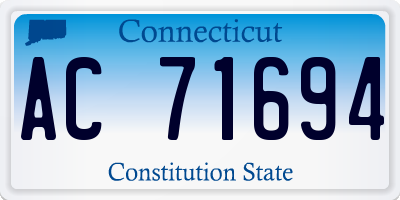 CT license plate AC71694