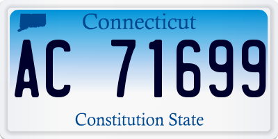 CT license plate AC71699