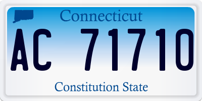CT license plate AC71710