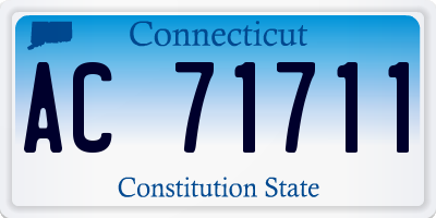 CT license plate AC71711