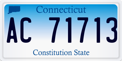 CT license plate AC71713