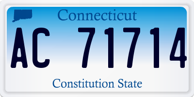 CT license plate AC71714