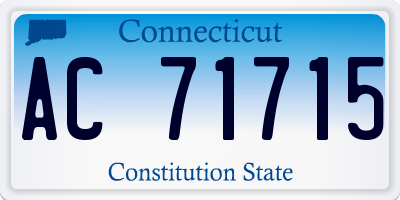 CT license plate AC71715