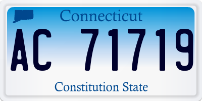 CT license plate AC71719