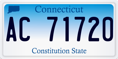CT license plate AC71720