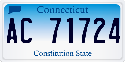 CT license plate AC71724