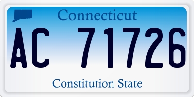 CT license plate AC71726