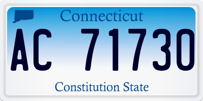 CT license plate AC71730