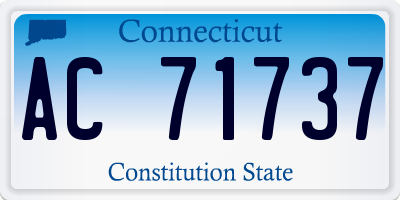 CT license plate AC71737